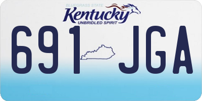 KY license plate 691JGA