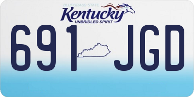 KY license plate 691JGD