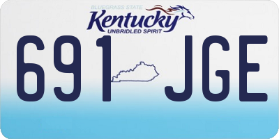 KY license plate 691JGE