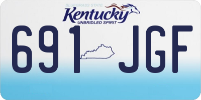 KY license plate 691JGF