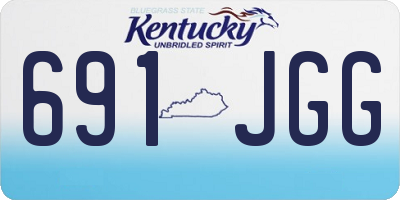 KY license plate 691JGG