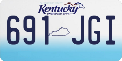 KY license plate 691JGI