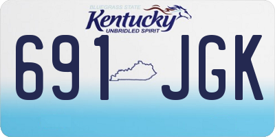 KY license plate 691JGK