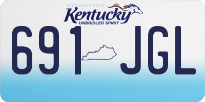 KY license plate 691JGL