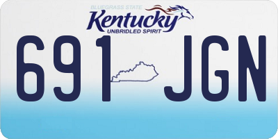 KY license plate 691JGN