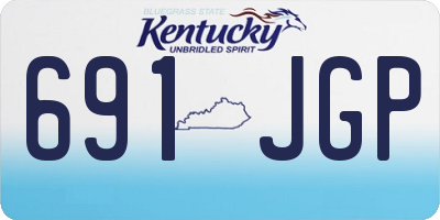 KY license plate 691JGP