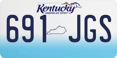 KY license plate 691JGS
