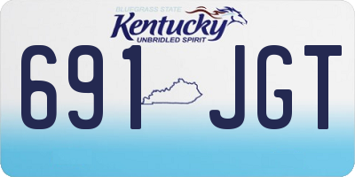 KY license plate 691JGT