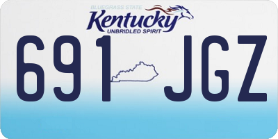 KY license plate 691JGZ