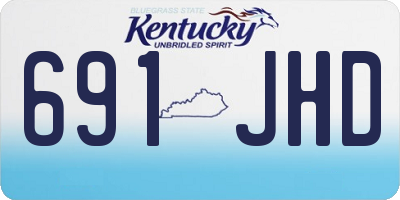 KY license plate 691JHD