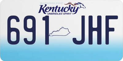 KY license plate 691JHF