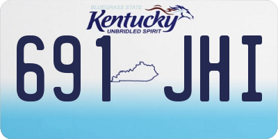 KY license plate 691JHI