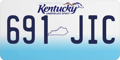 KY license plate 691JIC