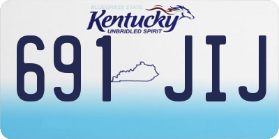 KY license plate 691JIJ