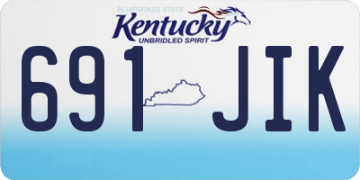 KY license plate 691JIK