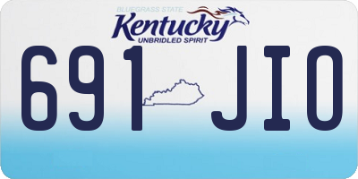 KY license plate 691JIO