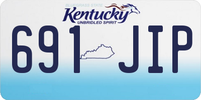 KY license plate 691JIP