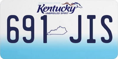 KY license plate 691JIS