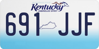 KY license plate 691JJF