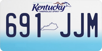 KY license plate 691JJM