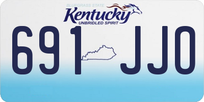 KY license plate 691JJO