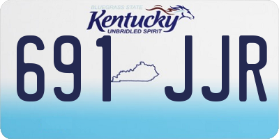 KY license plate 691JJR