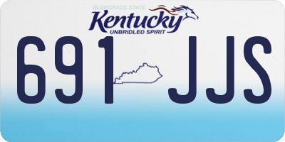 KY license plate 691JJS