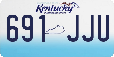 KY license plate 691JJU
