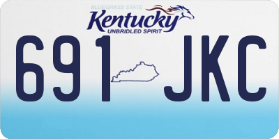 KY license plate 691JKC
