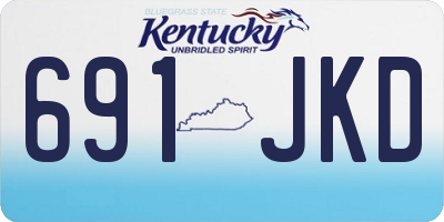 KY license plate 691JKD