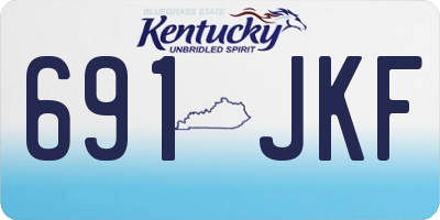 KY license plate 691JKF