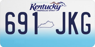 KY license plate 691JKG