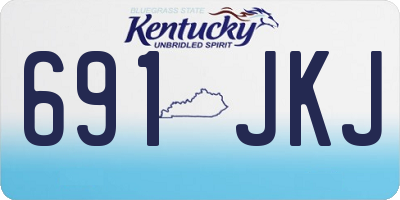KY license plate 691JKJ