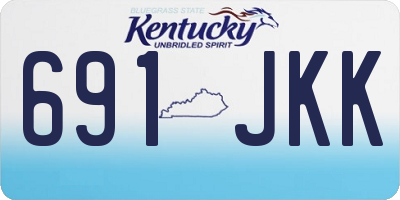 KY license plate 691JKK