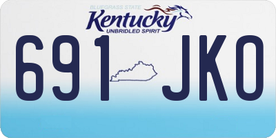KY license plate 691JKO
