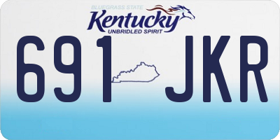 KY license plate 691JKR