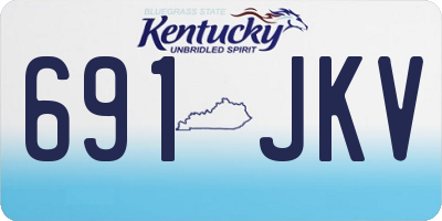 KY license plate 691JKV