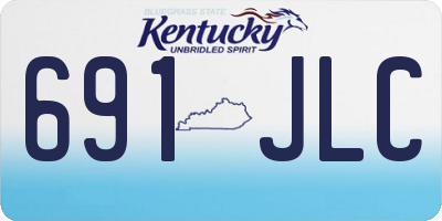 KY license plate 691JLC