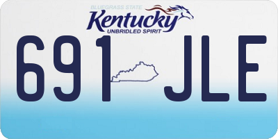 KY license plate 691JLE
