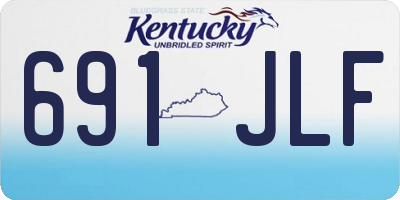 KY license plate 691JLF