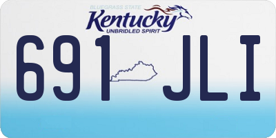 KY license plate 691JLI