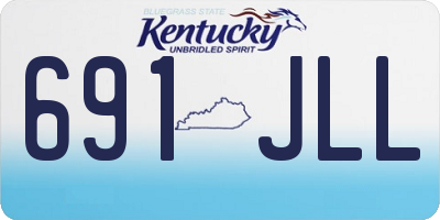 KY license plate 691JLL