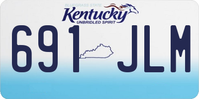 KY license plate 691JLM
