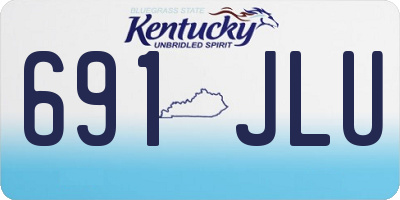 KY license plate 691JLU
