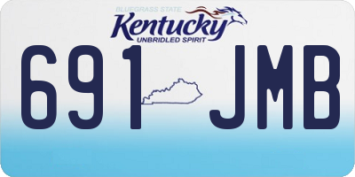 KY license plate 691JMB