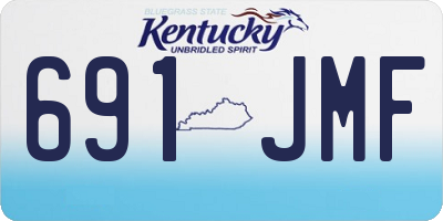 KY license plate 691JMF