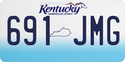 KY license plate 691JMG
