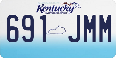 KY license plate 691JMM