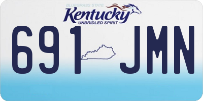 KY license plate 691JMN