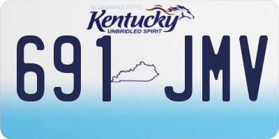 KY license plate 691JMV